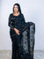 Black Georgette Saree with Blouse Piece