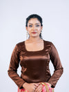 Chocolate Color Smoky Blouse