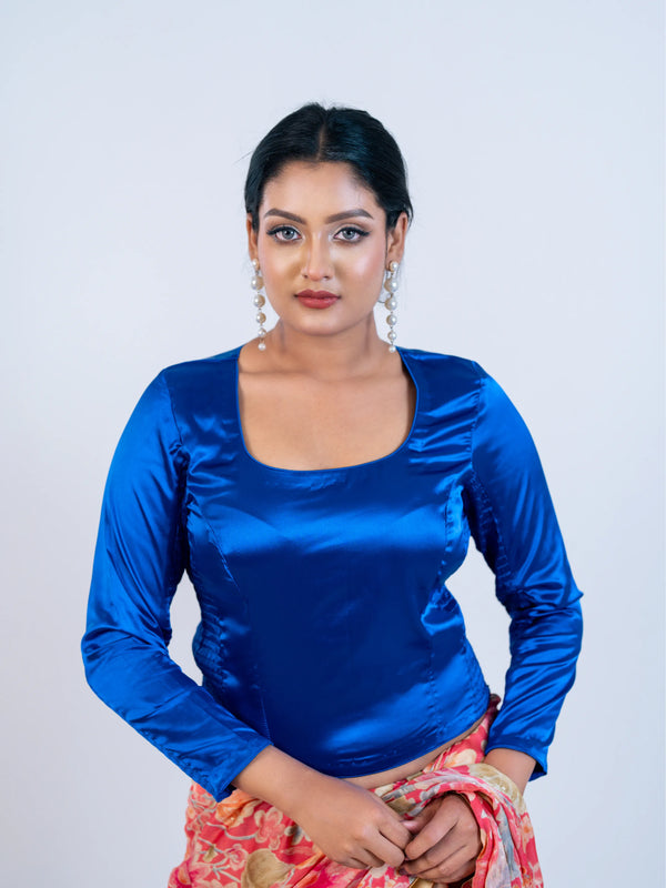 Royal Blue Smokey Blouse
