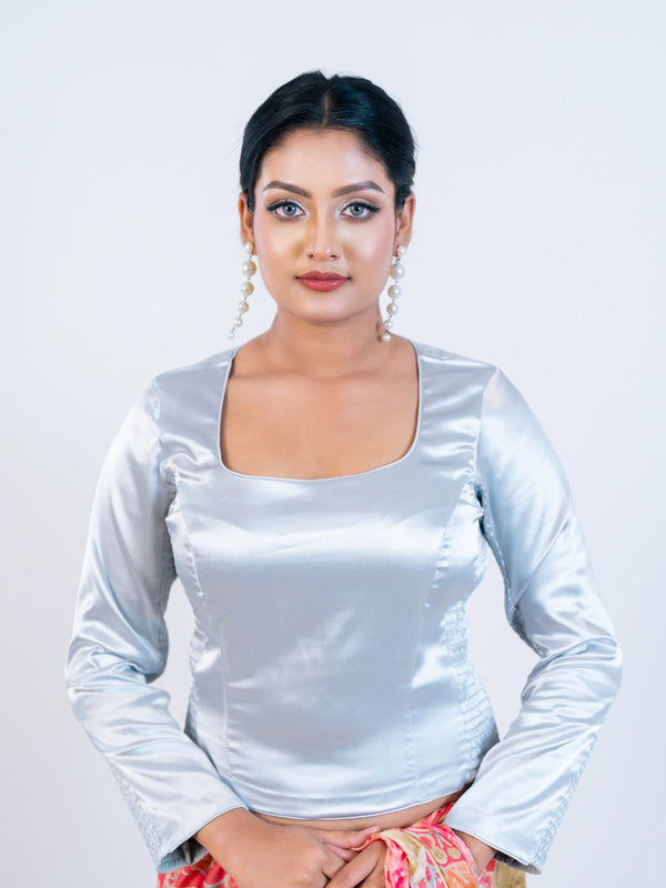 Silver Smokey Blouse