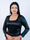 Black Smoky Blouse