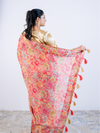 Peach Soft Georgette Saree with Blouse