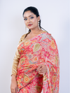 Peach Soft Georgette Saree with Blouse