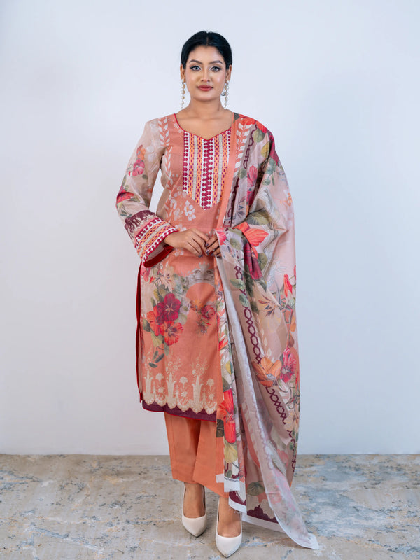 Pitch Three-Piece Set Unstitched