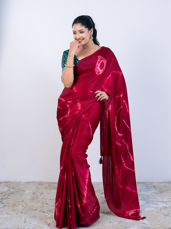 Royal Red Indian Soft Silk Saree with Blouse