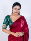Royal Red Indian Soft Silk Saree with Blouse