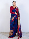 Blue Soft Silk Saree with Blouse
