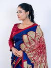 Blue Soft Silk Saree with Blouse