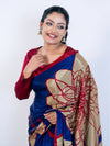 Blue Soft Silk Saree with Blouse