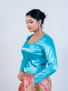 Sky Blue Smoky Blouse