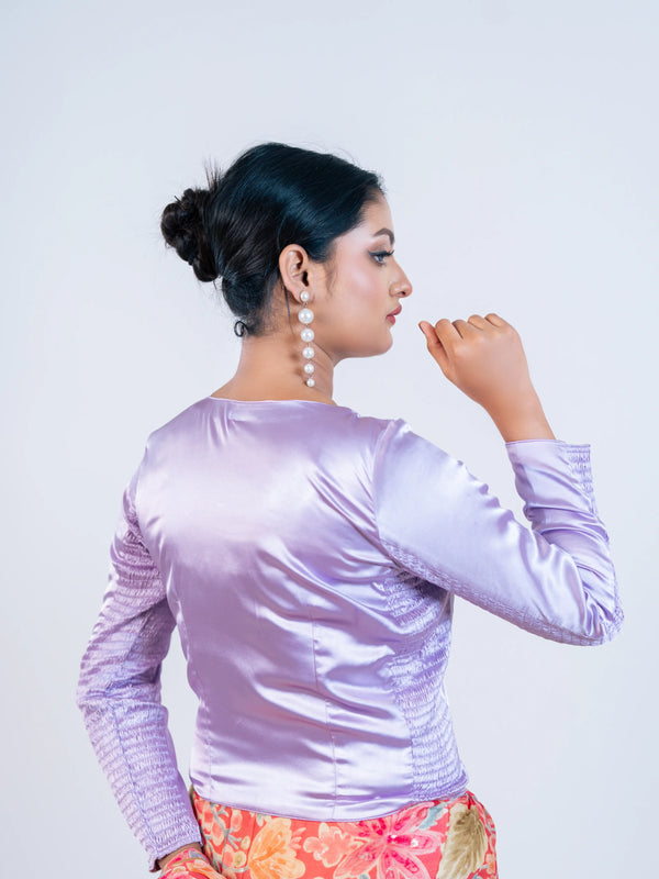 Lavender Smoky Blouse