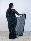 Black Georgette Saree with Blouse Piece