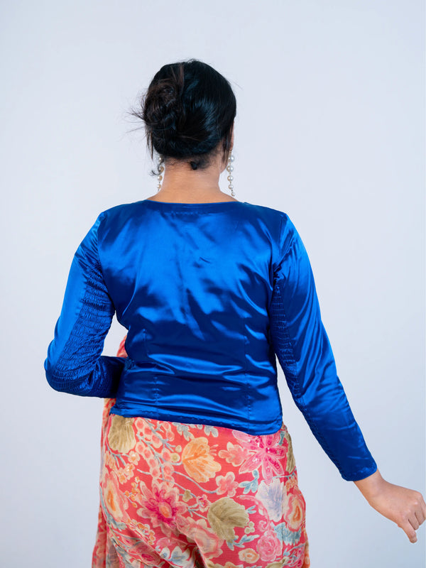 Royal Blue Smokey Blouse