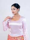 Baby Pink Smoky Blouse
