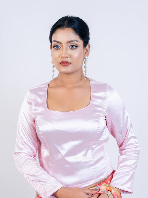 Baby Pink Smoky Blouse