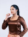 Chocolate Color Smoky Blouse
