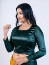 Bottle Green Smokey Blouse