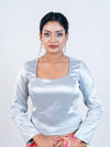 Silver Smokey Blouse