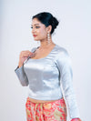 Silver Smokey Blouse