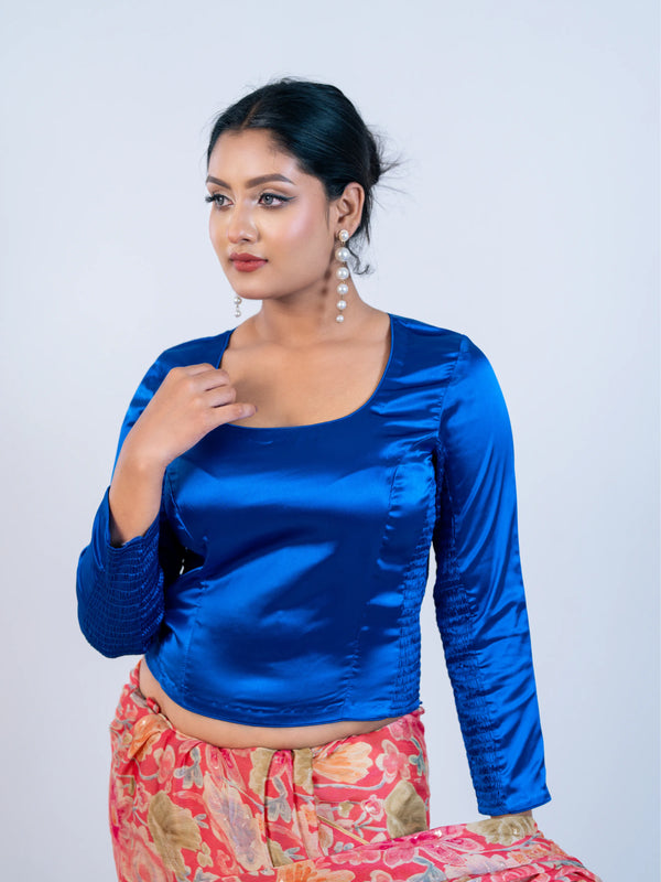 Royal Blue Smokey Blouse