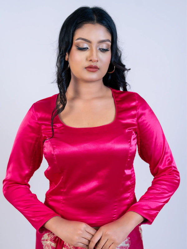 Magenta Smokey Blouse