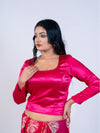 Magenta Smokey Blouse