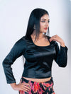 Black Smoky Blouse