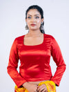 Tiana Red Smoky Blouse