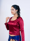 Maroon Smokey Blouse