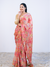 Peach Soft Georgette Saree with Blouse