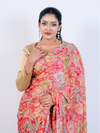 Peach Soft Georgette Saree with Blouse