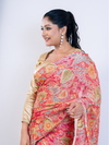 Peach Soft Georgette Saree with Blouse