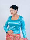 Sky Blue Smoky Blouse