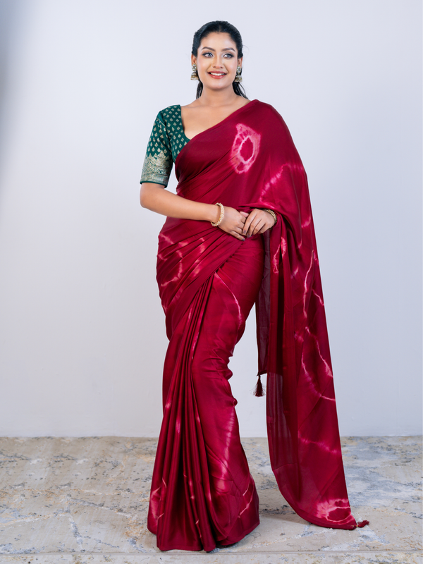 Royal Red Indian Soft Silk Saree with Blouse