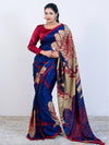 Blue Soft Silk Saree with Blouse
