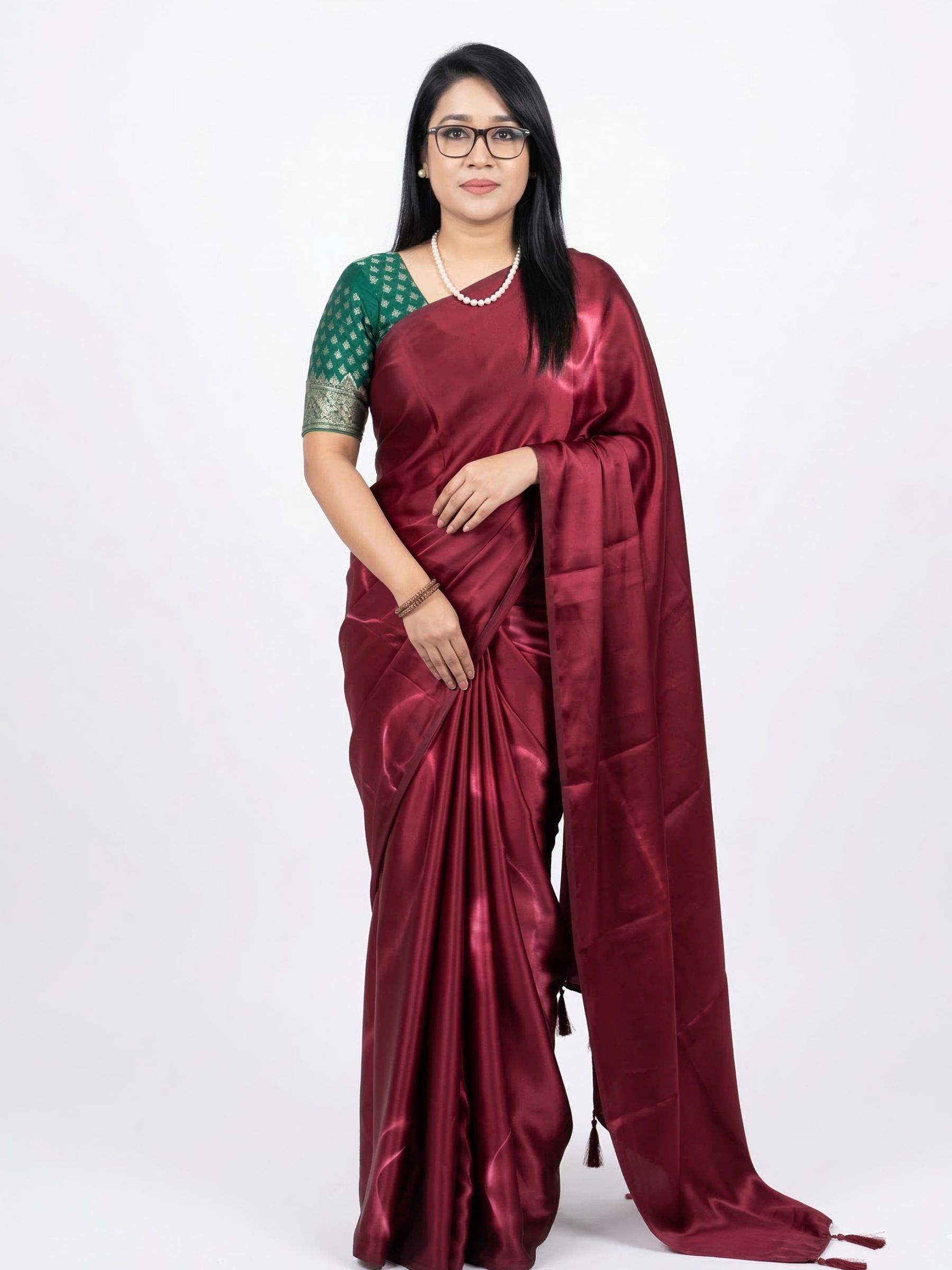 Royal Red Indain Soft Slik Saree